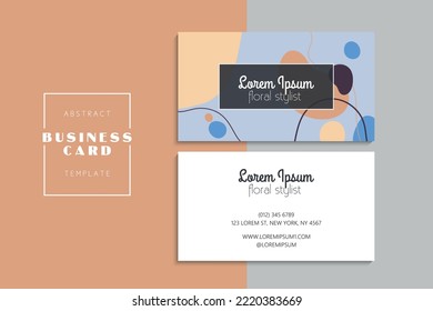 Vector abstract creative business cards (back and front set template)