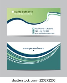 Vector abstract creative business cards