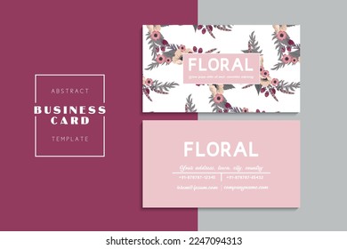 Vector abstract creative business cards (back and front set template)	
