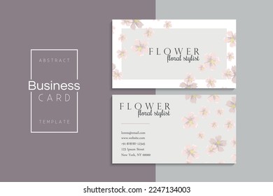 Vector abstract creative business cards (back and front set template)	