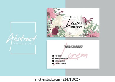 Vector abstract creative business cards (back and front set template)	