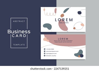 Vector abstract creative business cards (back and front set template)	