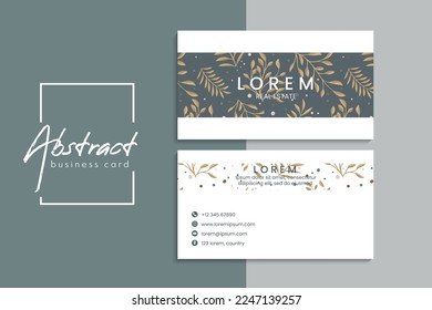 Vector abstract creative business cards (back and front set template)	
