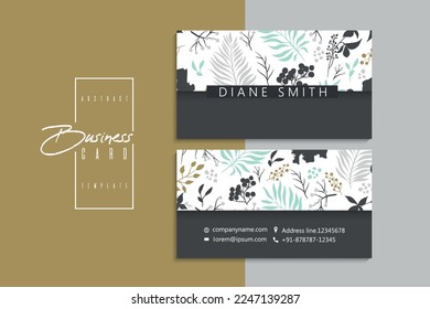Vector abstract creative business cards (back and front set template)	