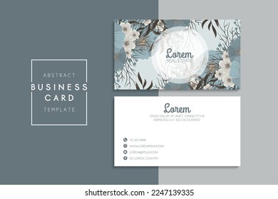 Vector abstract creative business cards (back and front set template)	