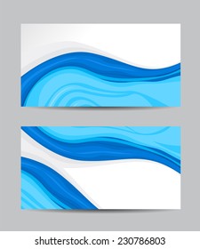 Vector abstract creative business cards