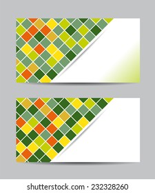 Vector abstract creative business cards