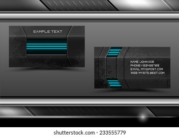 Vector abstract creative business cards (set template) 