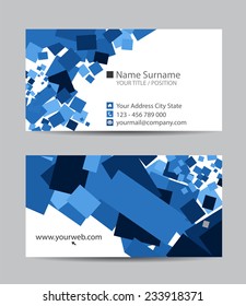 Vector abstract creative business cards