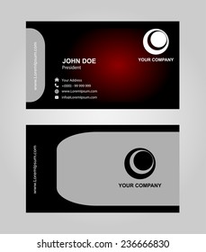 Vector abstract creative business cards (set template)