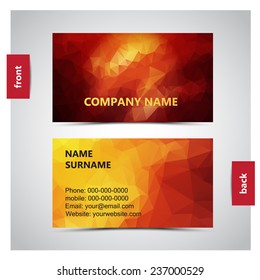 Vector abstract creative business cards