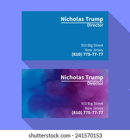 Vector abstract creative business cards (set template) 