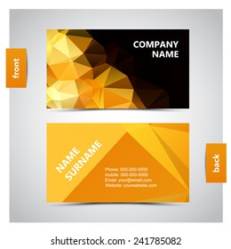 Vector abstract creative business cards