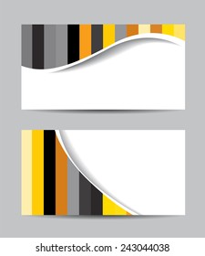 Vector abstract creative business cards