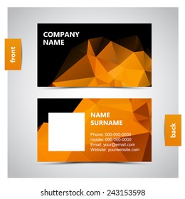 Vector abstract creative business cards