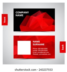 Vector abstract creative business cards
