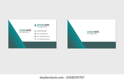 Vector abstract creative business cards (set template)