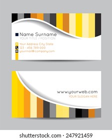 Vector abstract creative business cards