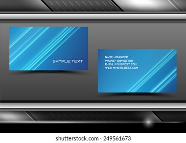 Vector abstract creative business cards (set template) 