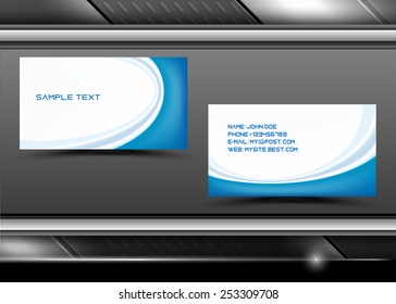 Vector abstract creative business cards (set template) 