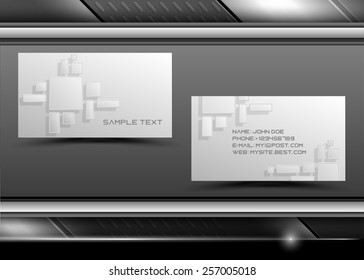 Vector abstract creative business cards (set template) 