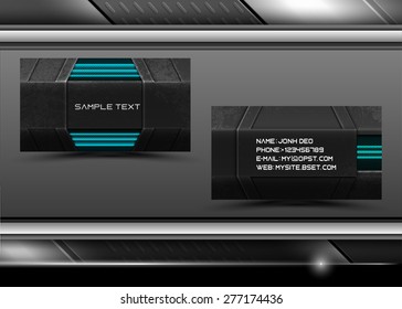 Vector abstract creative business cards (set template) 