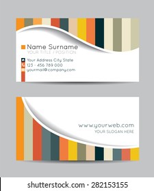Vector abstract creative business cards