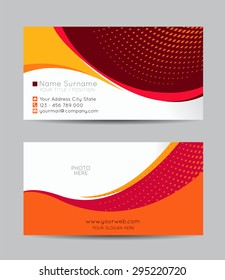 Vector abstract creative business cards