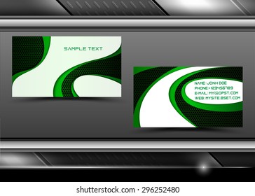 Vector abstract creative business cards (set template)