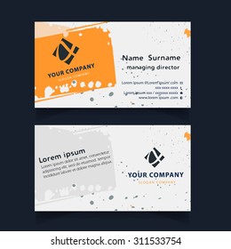 Vector abstract creative business cards