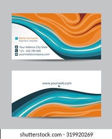 Vector abstract creative business cards