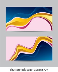 Vector abstract creative business cards