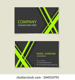 Vector abstract creative business cards (set template)