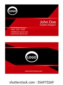 Vector abstract creative business cards
