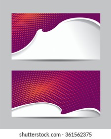 Vector abstract creative business cards
