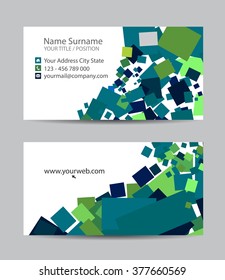 Vector abstract creative business cards