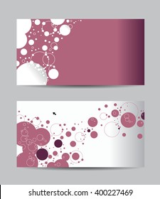Vector abstract creative business cards