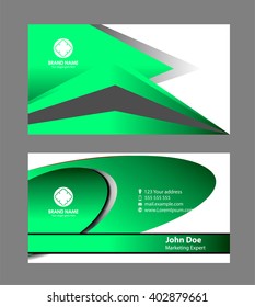 Vector abstract creative business cards (set template)
