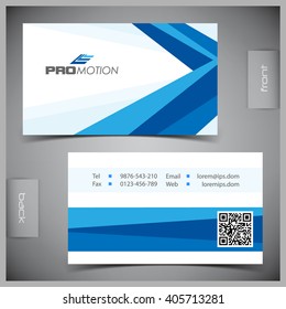 Vector abstract creative business cards (set template)