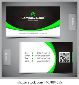 Vector abstract creative business cards (set template)