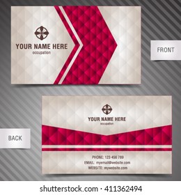 Vector abstract creative business cards.