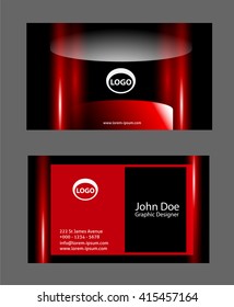 Vector abstract creative business cards
