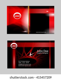 Vector abstract creative business cards

