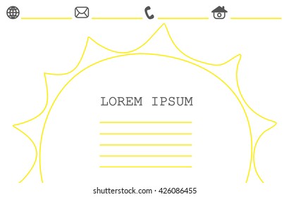 Vector abstract creative business cards (set template)