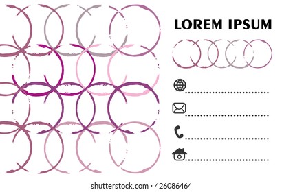 Vector abstract creative business cards (set template)