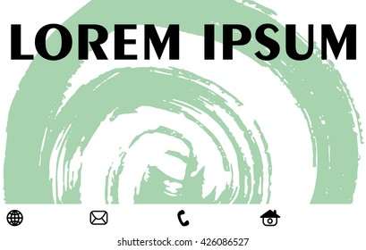 Vector abstract creative business cards (set template)
