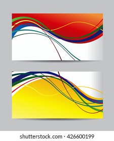 Vector abstract creative business cards