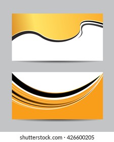 Vector abstract creative business cards