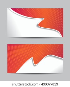 Vector abstract creative business cards