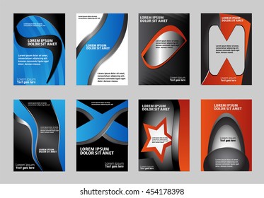 Vector abstract creative business cards (set template)
